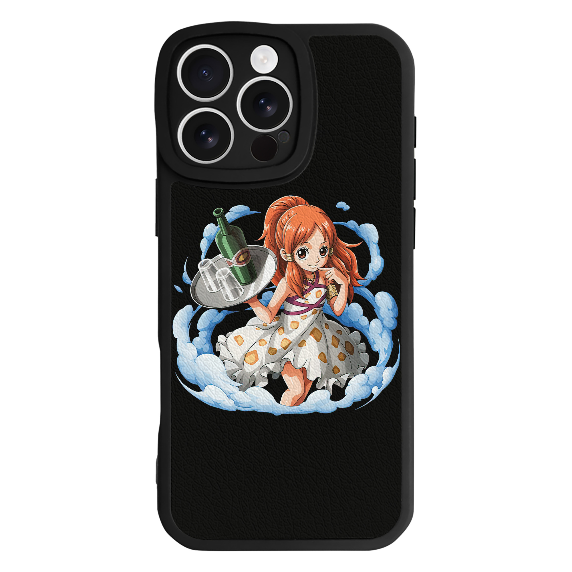 （画像用） ワンピース ナミ ONE PIECE Nami 【iPhone 16シリーズ対応】シリコンスマホケース（レザー調） 材質：シリコン